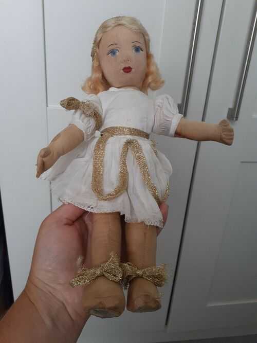 Antique Chad Valley Label Sweet Doll FAIRY PRINCESS SNOW WHITE STYLE