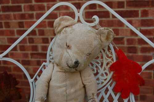 RESTORATION PROJECT needs Help TLC - Old Antique English loved Teddy Bear