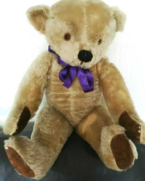 VINTAGE CHAD VALLEY TEDDY BEAR WITH SIDE LABEL -  27