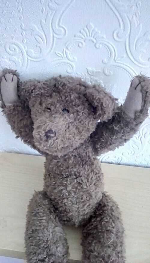 JOINTED TEDDY BEAR  ANTIQUE maybe German/stief.?
