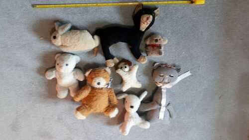 Vintage cuddly animals need new loving owner