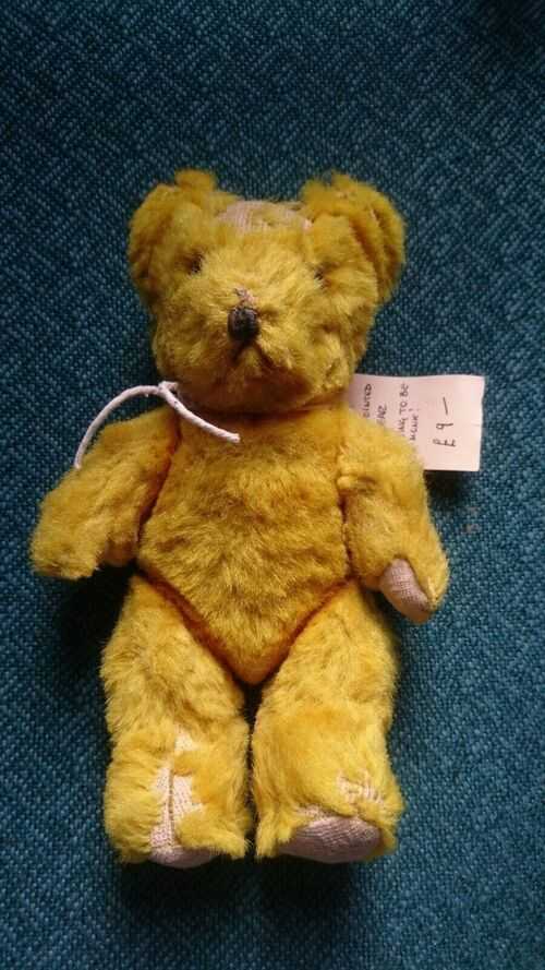 Vintage 1950s jointed plush bear