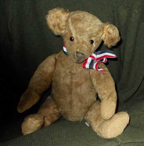 ANTIQUE EARLY AMERICAN TEDDY BEAR IDEAL  16 INCHES CIRCA 1903