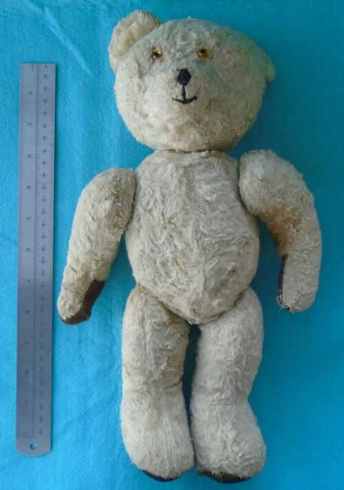OLD TEDDY BEAR APPROX 14 INCHES TALL