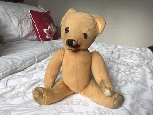 VINTAGE TEDDY BEAR,1950, OPENING MOUTH, (possibly TARA)