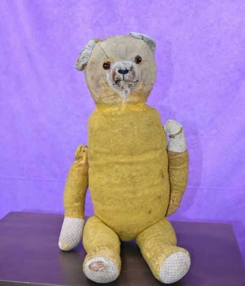 AntiqueWood WoolStuffed Teddy Bear- Possibly an old Chad Valley