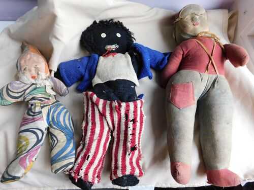 Vintage 3 Stuffed Toy Dolls 1950's