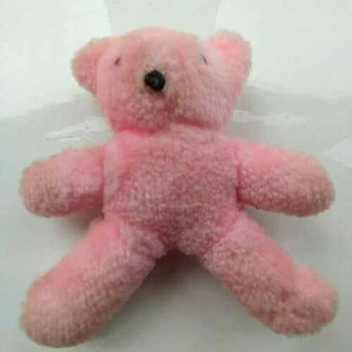 Vintage Small Pink Plush Mattel Teddy Bear 4