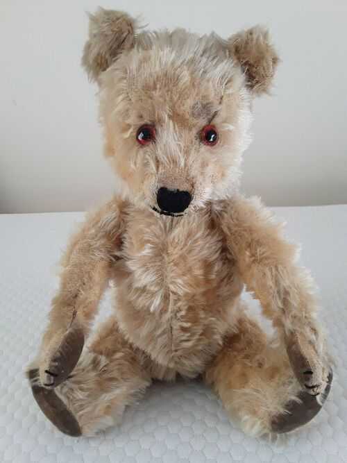 Vintage old well-loved Chiltern teddy bear approx 14