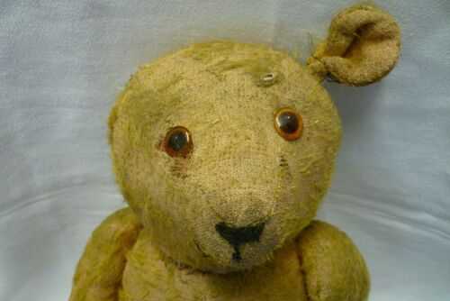 Antique  Early  Straw filled  Growler Teddy bear  in need of lots  of tlc