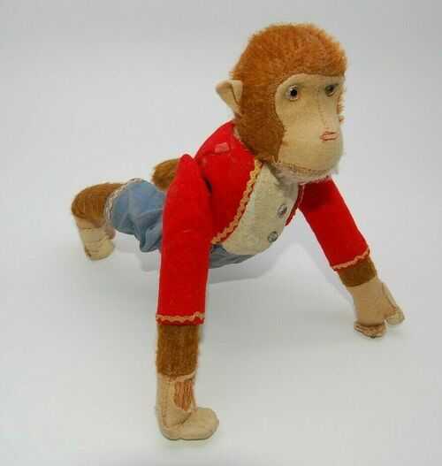 Very Rare BING 1910/20s Somersaulting / Tumbling Old Antique Monkey Teddy Bear