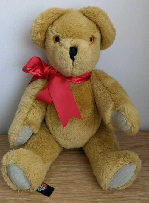CUTE VINTAGE CANTERBURY BEAR- FULLY JOINTED - MOHAIR - WITH LABELS - 1986