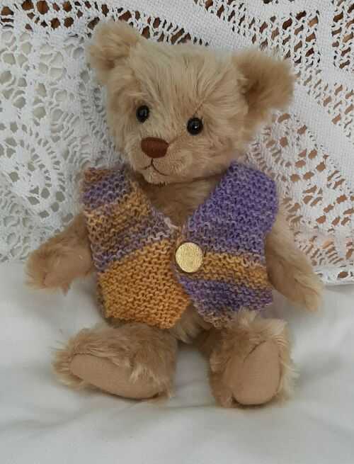 **BEAR KNITS** Hand Knitted multi colour waistcoat  fit approx.8
