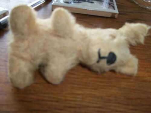SMALL VINTAGE  MOHAIR TOY DOG