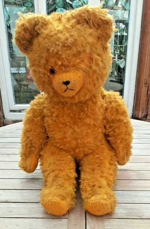 Vintage 1930/40s large Mohair Teddy Bear - no label - 27