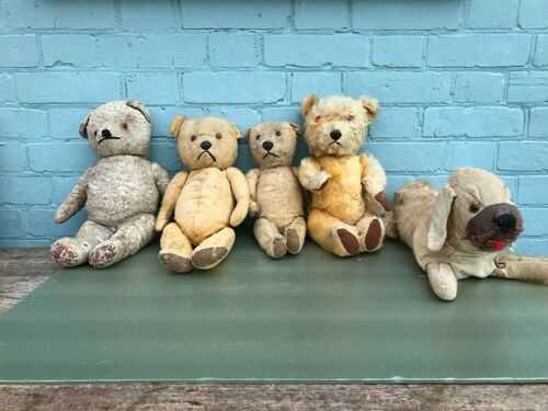 antique and vintage teddy bears