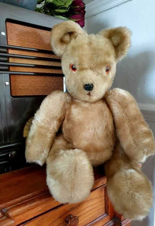 Unsual Vintage Charming Teddy Bear Fully Articulated - Stuffed Bear