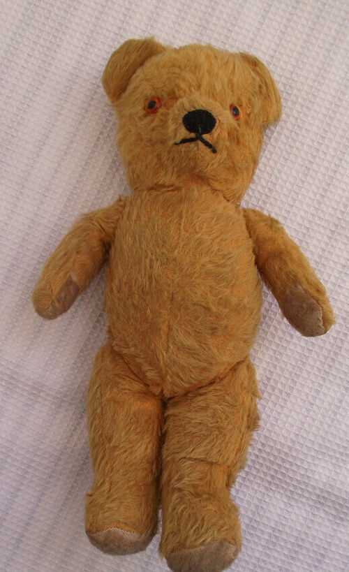 Vintage collectable teddy Jointed arms and legs Golden teddy bear Approx 13 inches