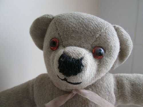 ANTIQUE / VINTAGE WARTIME  WW2 HOME MADE TEDDY BEAR  C.1940