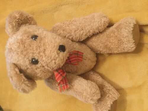 VINTAGE JOINTED PLUSH GOLDEN 14 TEDDY BEAR EXCELLENT CONDITION