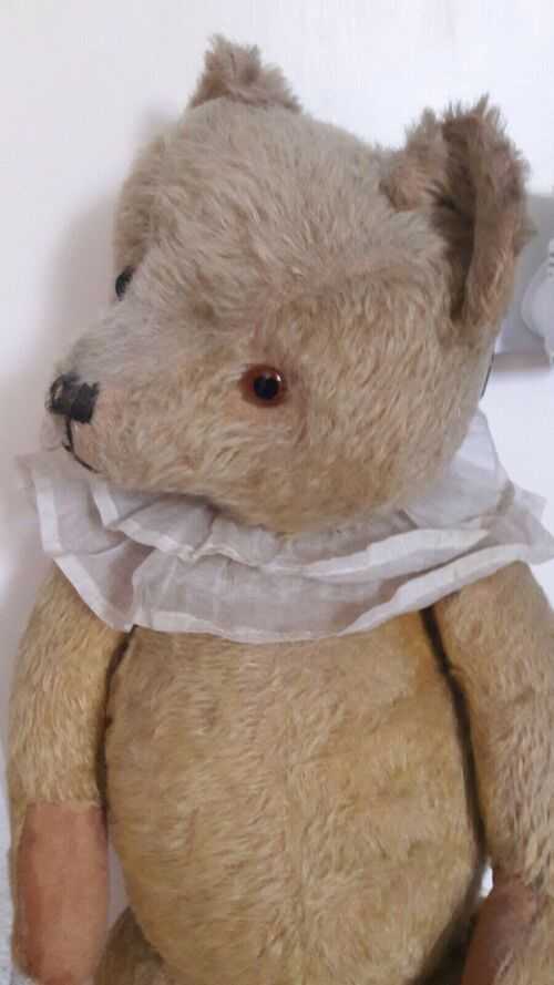Antique 28  large jointed collectors mohair teddy bear approx 1940s -morris