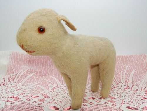 ~~ Cute Old Lamb - Vintage Teddy Bear Friend - likely English Farnell c1930