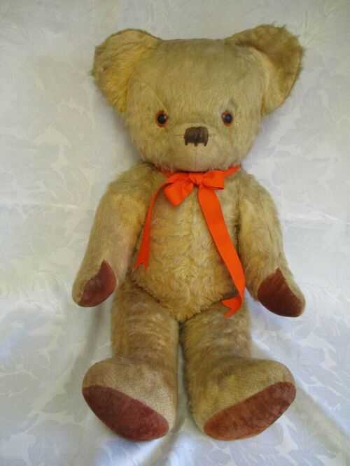 Vintage Large Deans Rag Book Teddy Bear, Fully Jointed, Traditional, 26