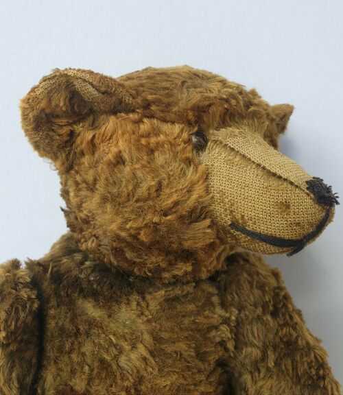 Vintage  Antique Large Straw filled Teddy Bear with hump 1920's