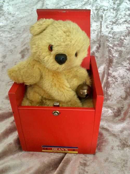 Antique Vintage Deans Toy Company Jack-in-the-Box BearOne Day Listing