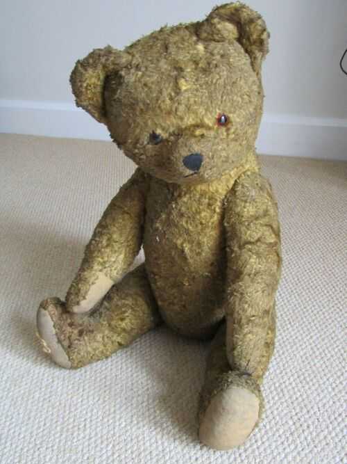 Antique Vintage Large Teddy Bear with Growler 23