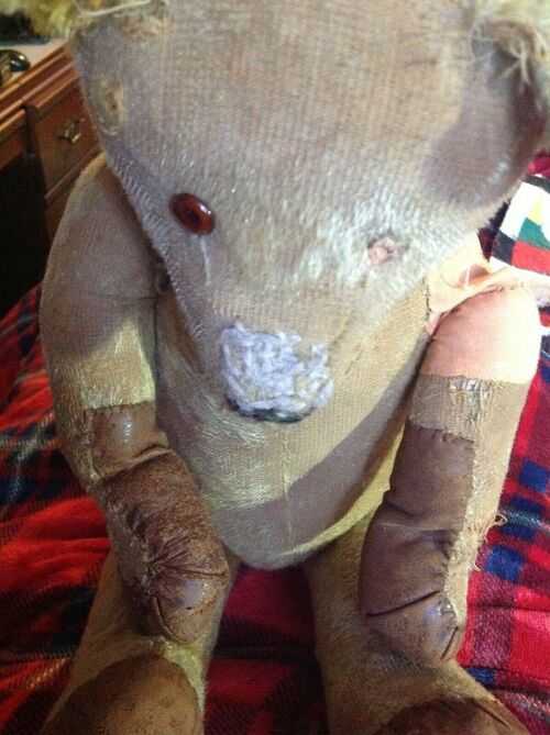 Antique teddy bear for restoring  jointed and