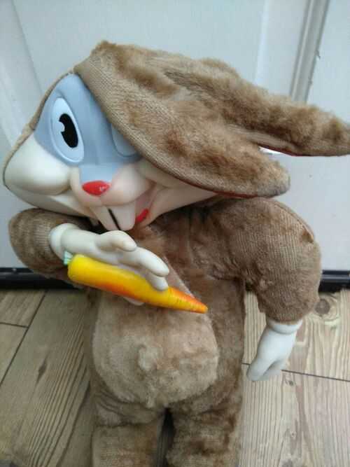 vintage Warner Bros tall rabbit stuffed toy not teddy bear