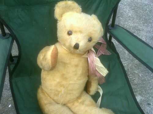 Vintage 1950s Jointed Teddy Bear 22 inches high - VGC Condition