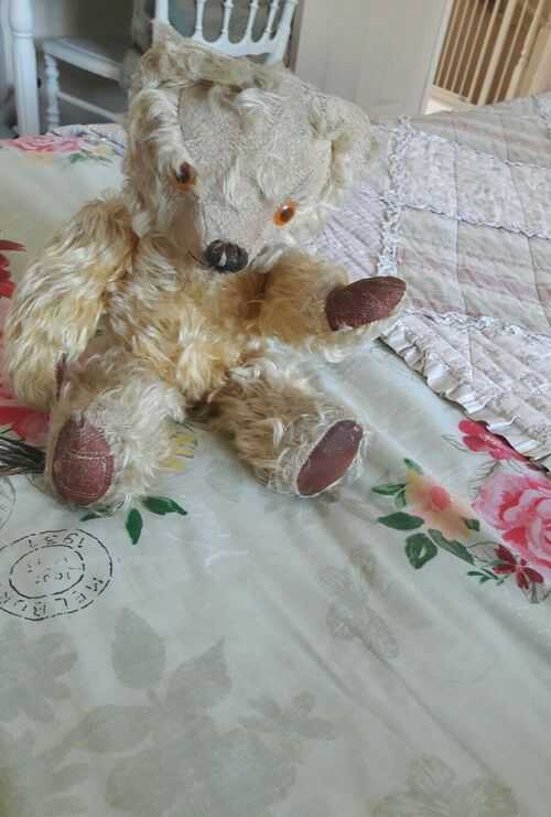 Antique chad valley English labelled jointed traditional collectors teddy bear