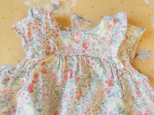 Pretty Floral Baby Dress - Large Bears / Dolls