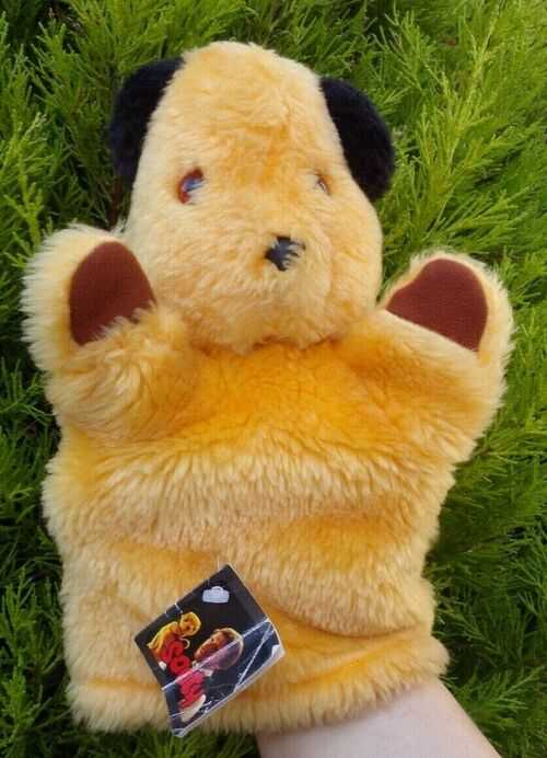 CUTE VINTAGE SOOTY TEDDY BEAR PUPPET WITH RARE ORIGINAL TAG STILL ATTACHED