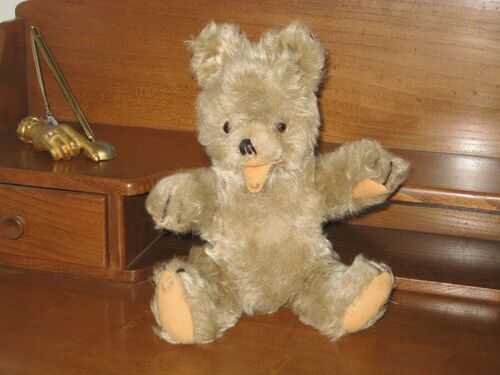 OLD HERMANN BABY ZOTTY TEDDY BEAR WITH SQUEAKER