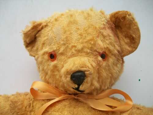 vintage golden plush teddy bear 20 inch