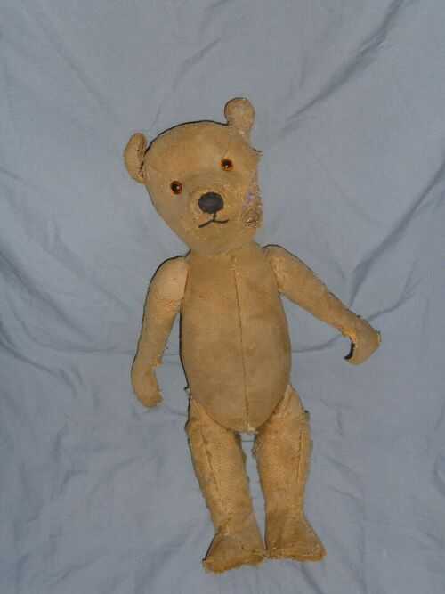 antique/vintage mohair teddy bear for lots of tlc/restoration 13  tall