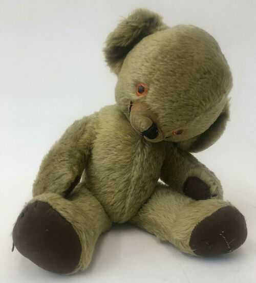 Vintage Jointed Gold Coloured 14  Teddy Bear