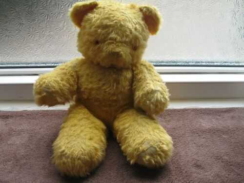 vintage/old teddy bear -art silk plush